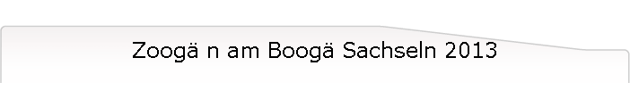 Zoog� n am Boog� Sachseln 2013